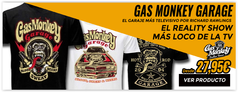 SpacioBiker - Camisetas motos custom Gas Monkey Garage